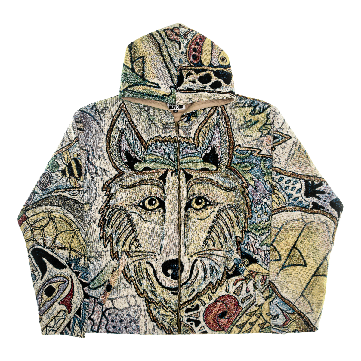 Artistic Forest Animals Double Tapestry Zip Through