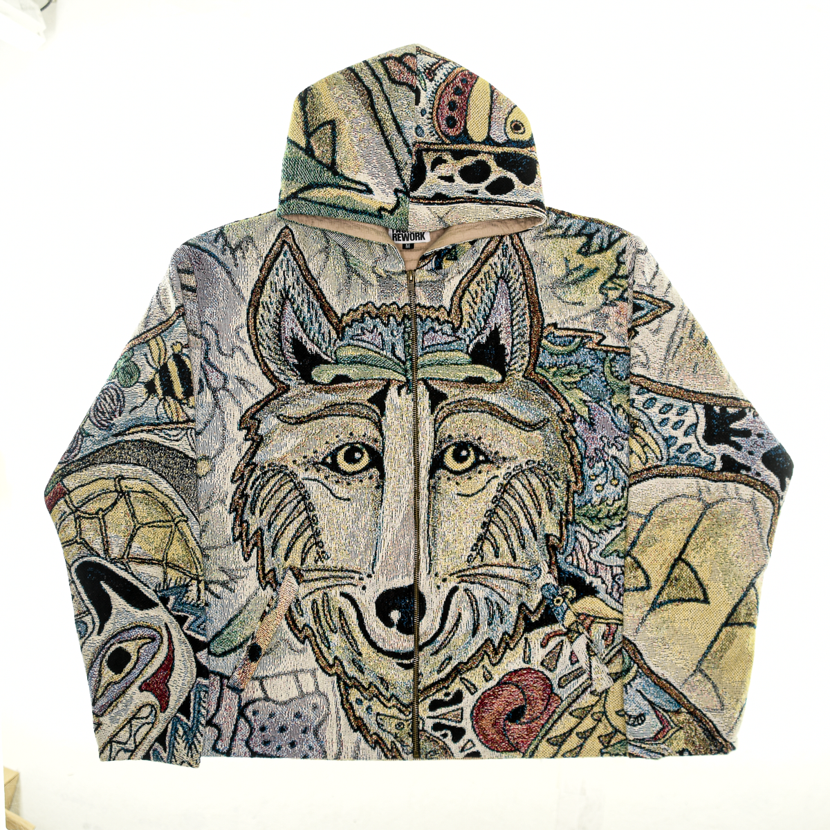Artistic Forest Animals Double Tapestry Zip Through
