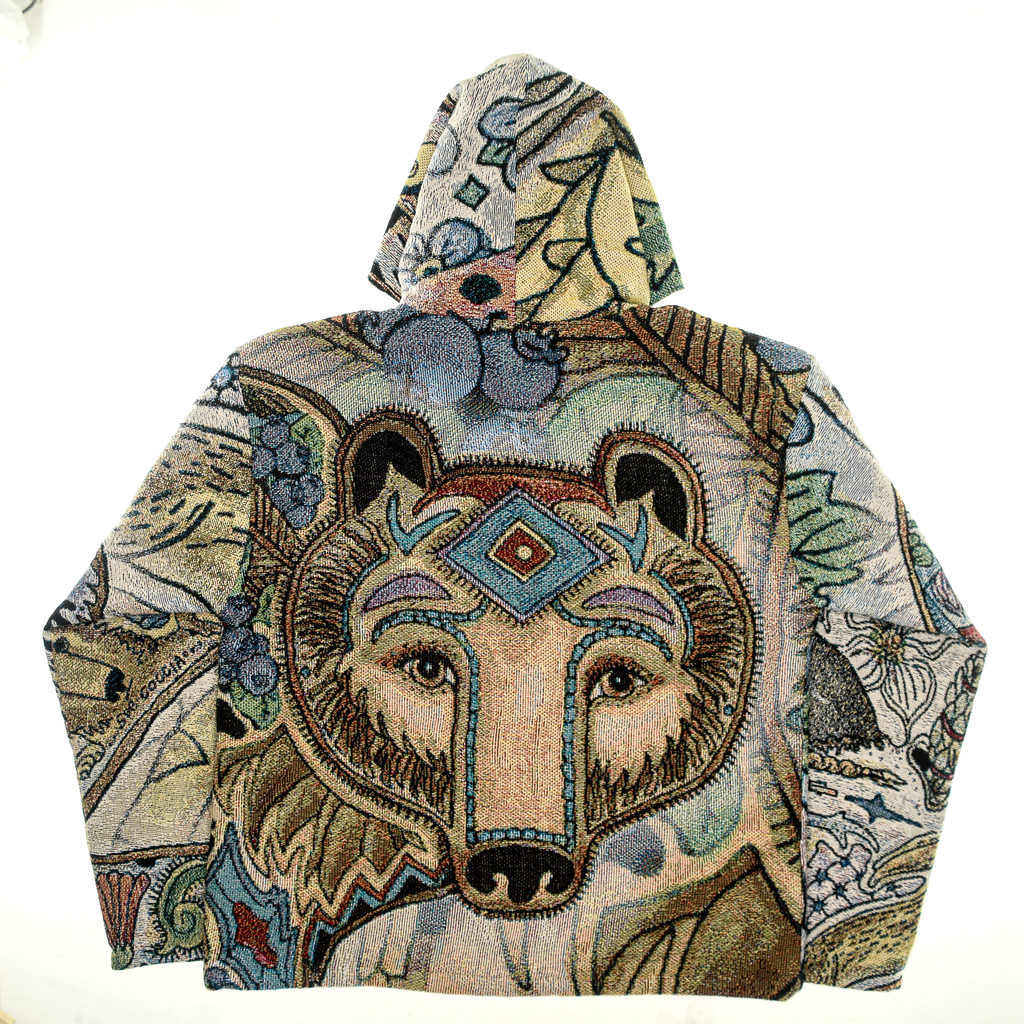 Artistic Forest Animals Double Tapestry Zip Through