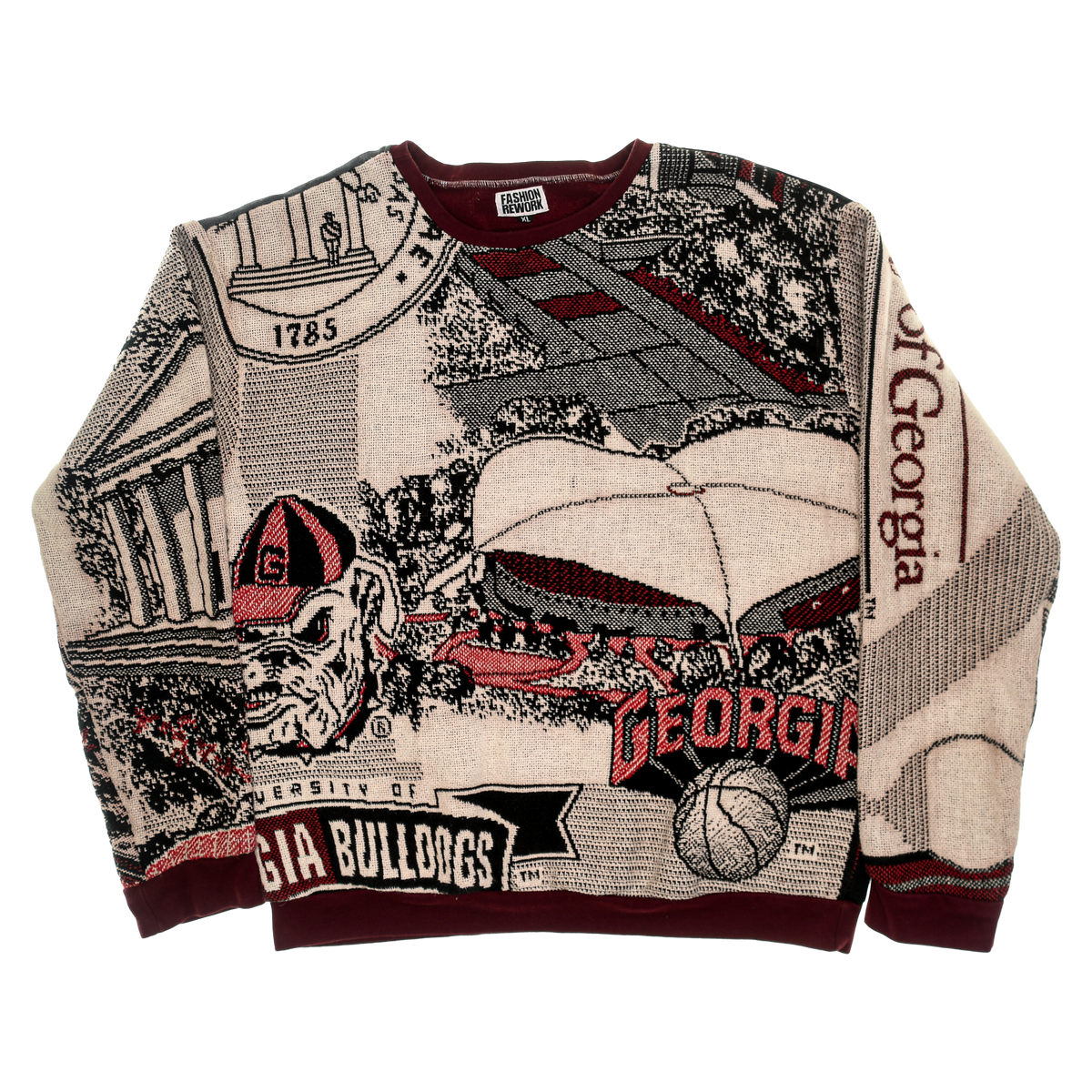 University of Georgia Bulldogs Full Tapestry Panel Pullover
