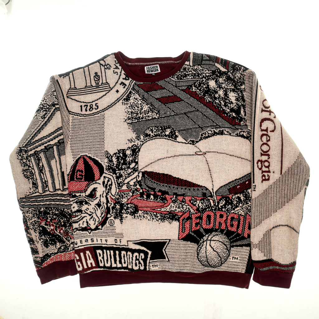 University of Georgia Bulldogs Full Tapestry Panel Pullover