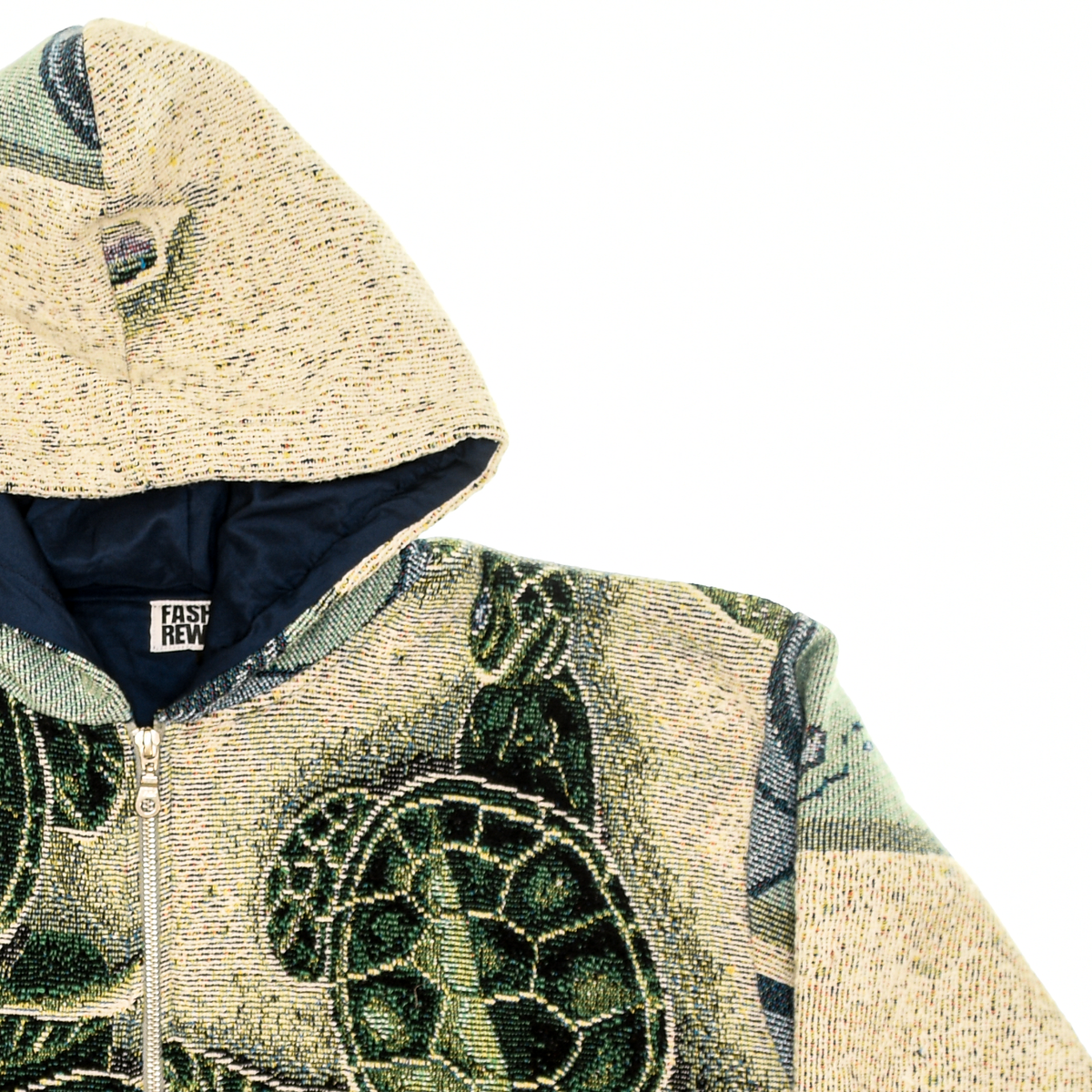 Seat Turtles and Beach Scene Heritage Tapestry Coat