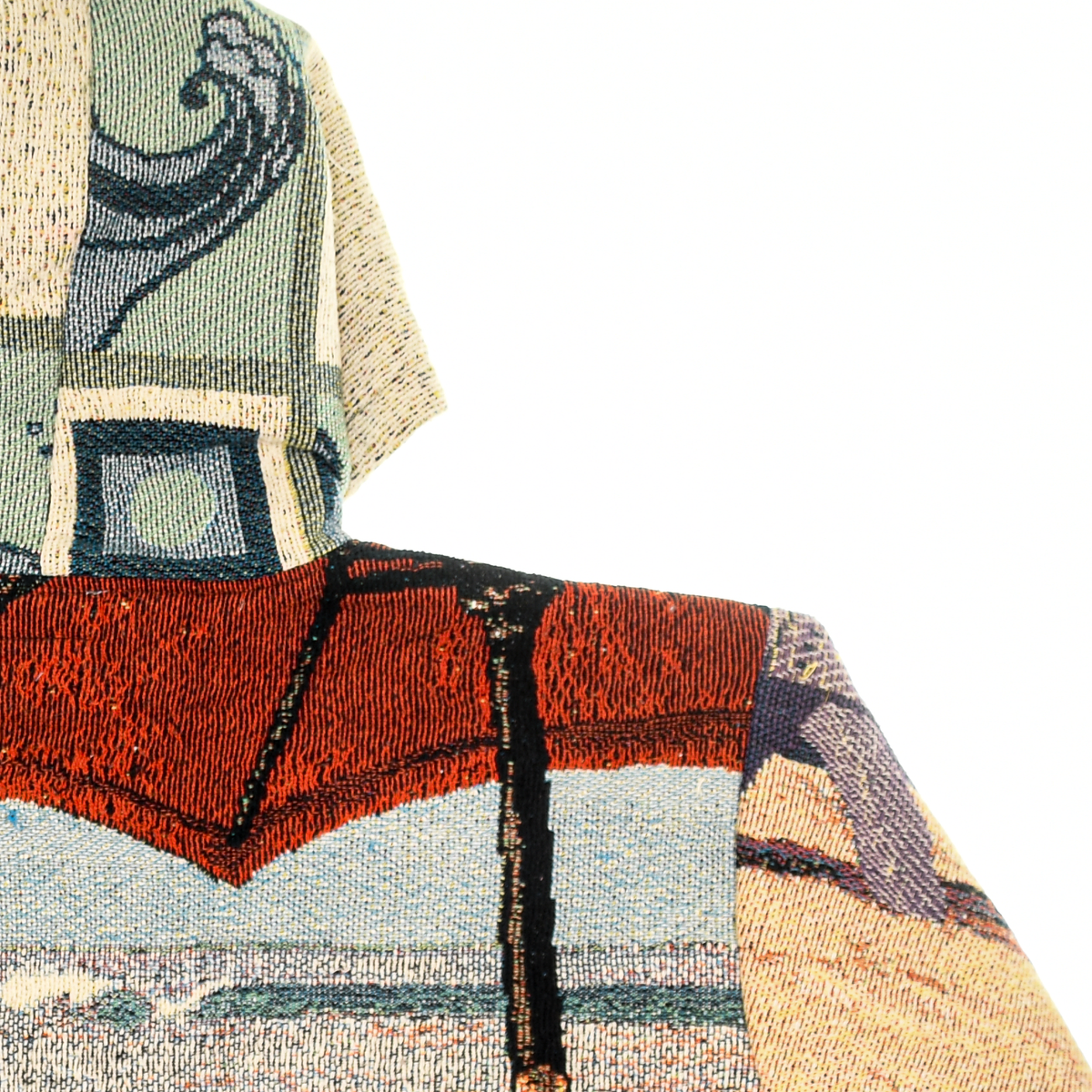 Seat Turtles and Beach Scene Heritage Tapestry Coat