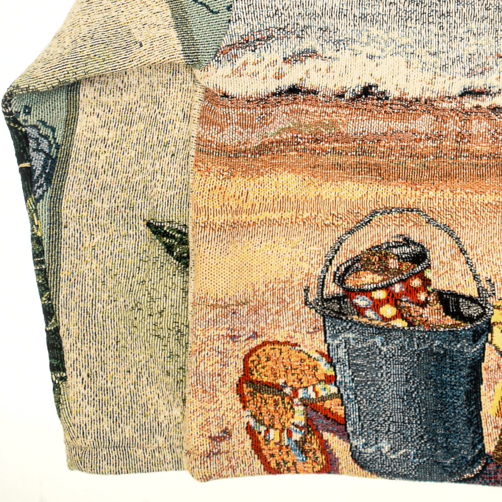 Seat Turtles and Beach Scene Heritage Tapestry Coat