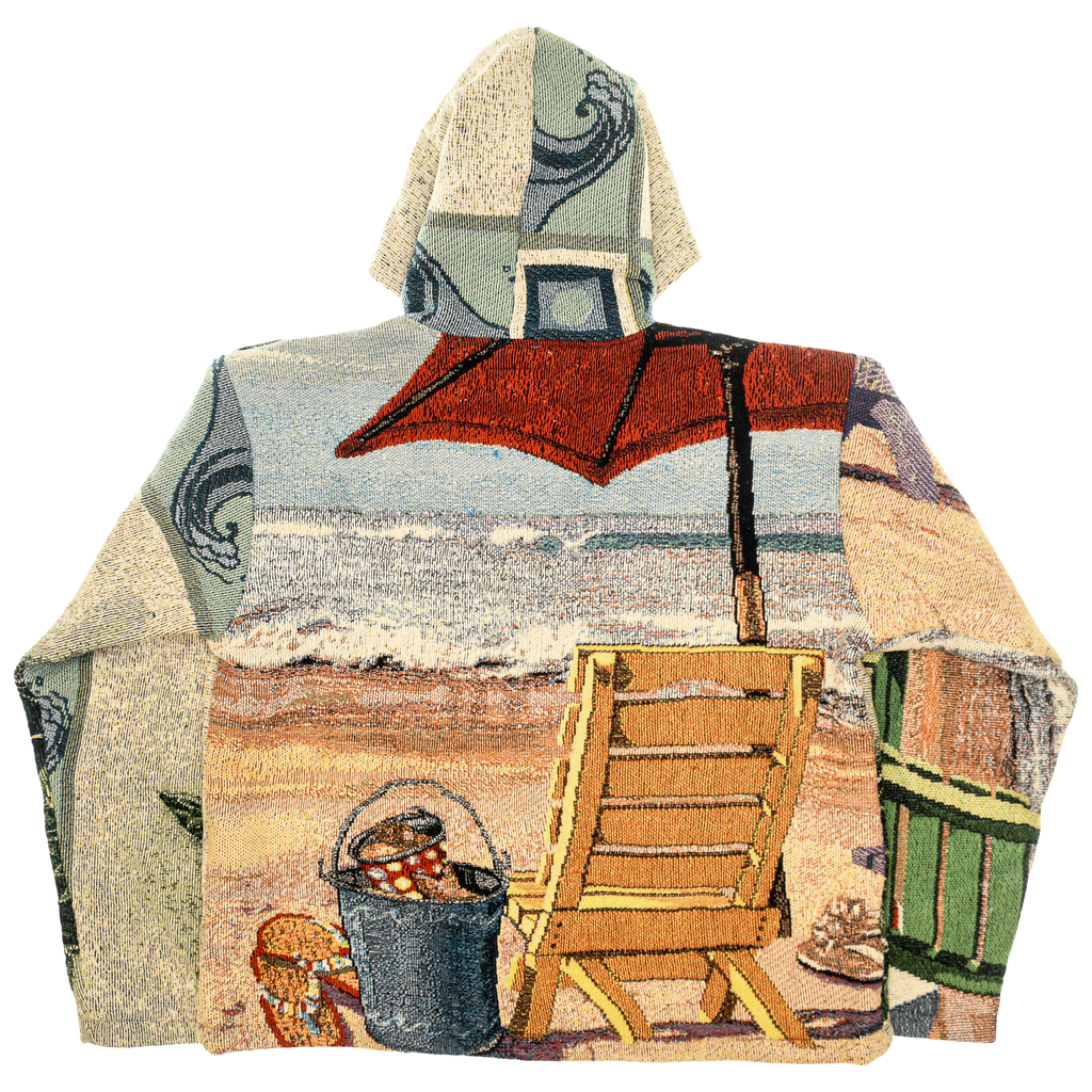 Seat Turtles and Beach Scene Heritage Tapestry Coat