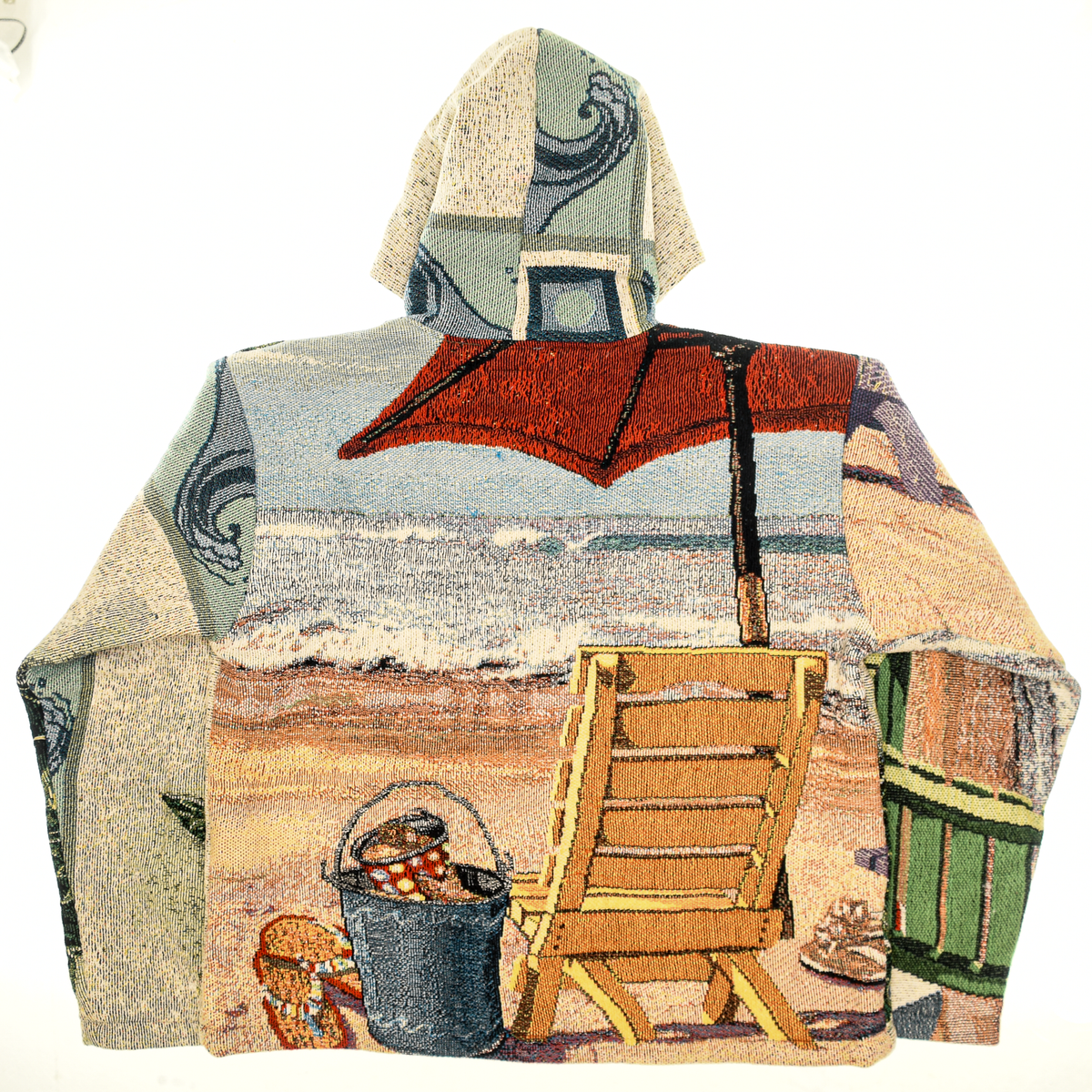 Seat Turtles and Beach Scene Heritage Tapestry Coat