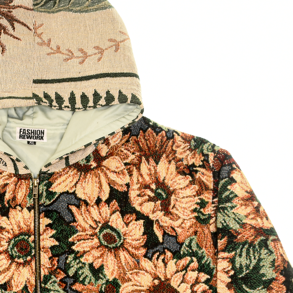 Sunflower Patch Double Tapestry Zip Through