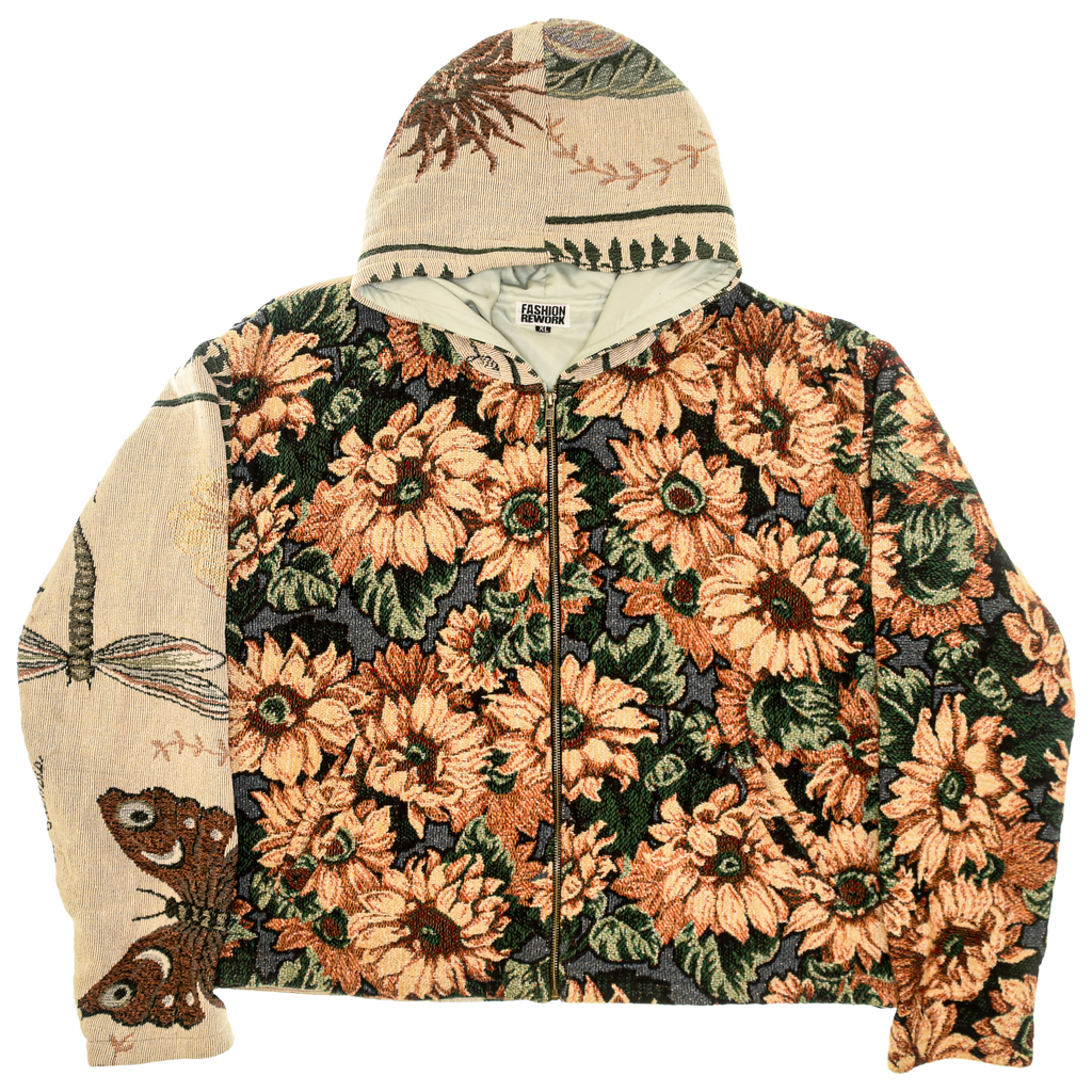 Sunflower Patch Double Tapestry Zip Through