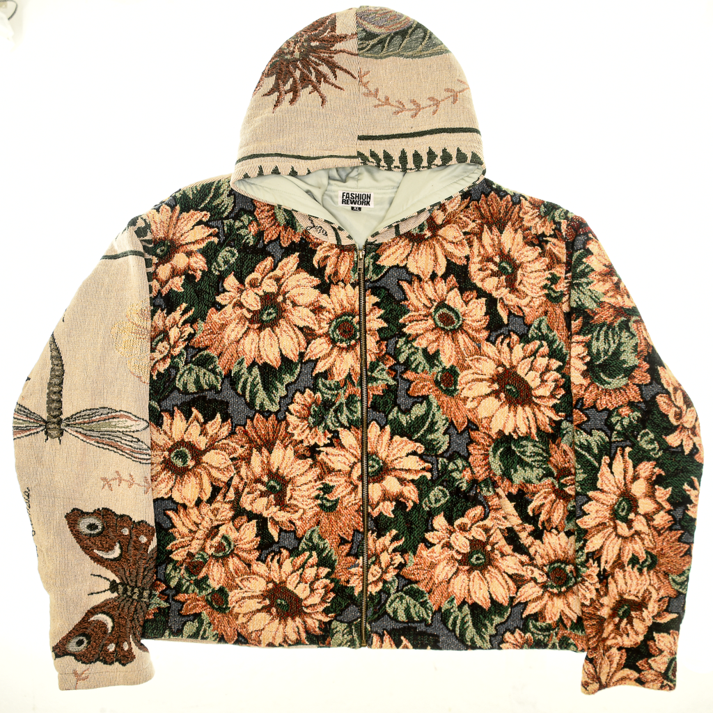 Sunflower Patch Double Tapestry Zip Through