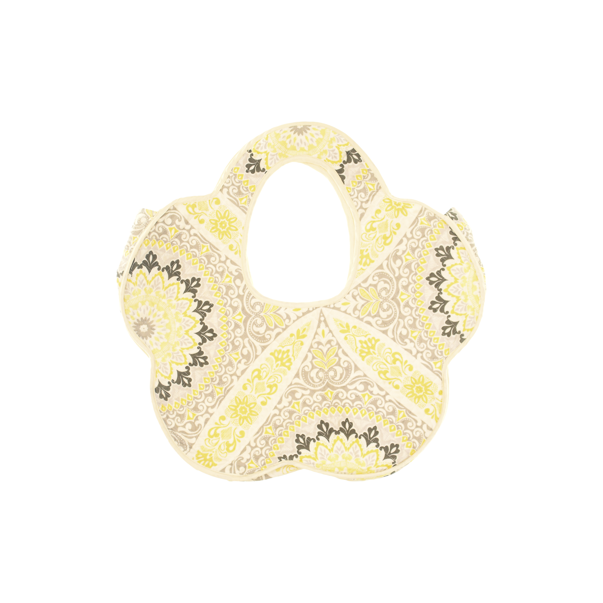Yellow Mosaic Flower Quilt Purse