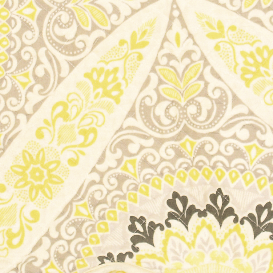 Yellow Mosaic Flower Quilt Purse