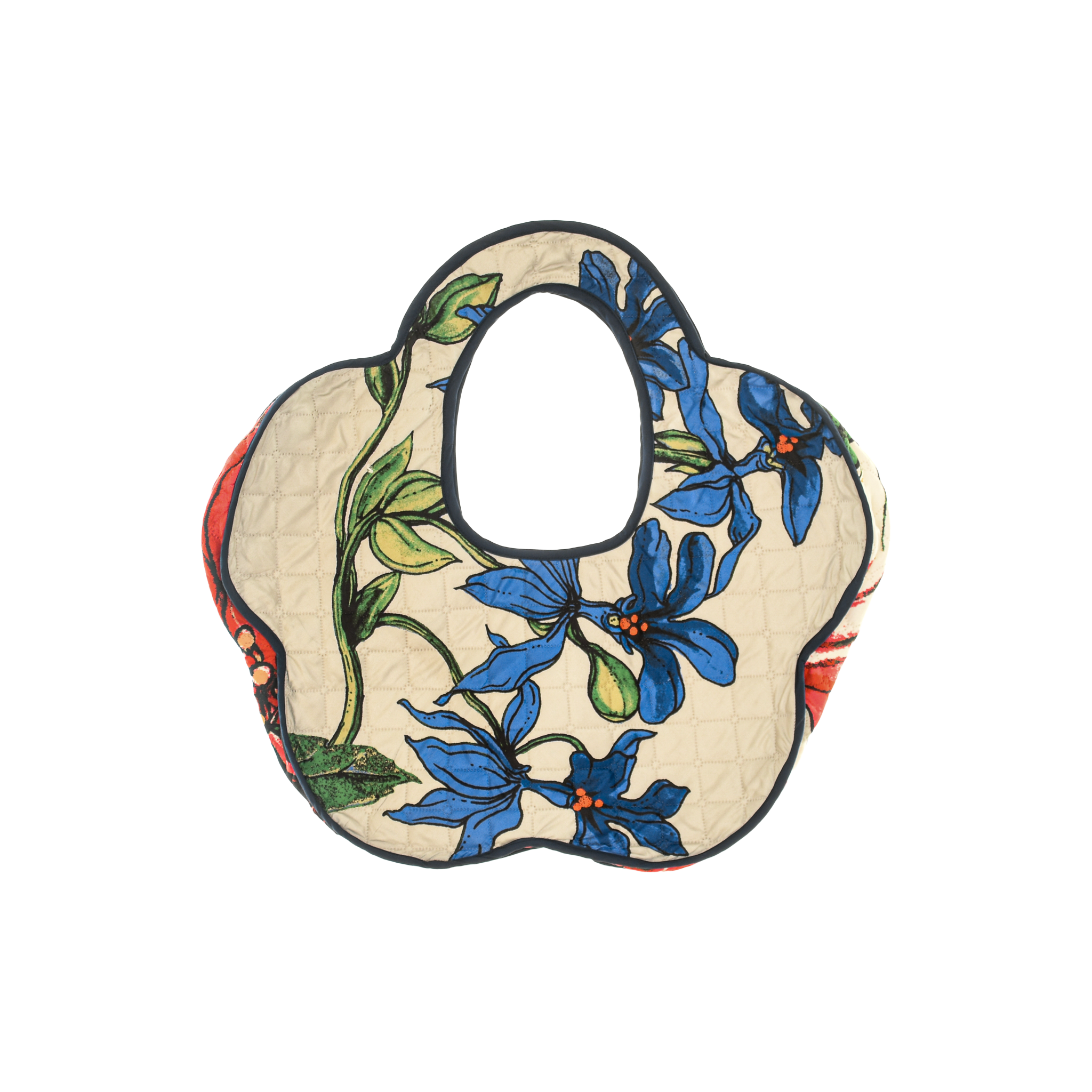 Tropical Hibiscus Flower Quilt Purse