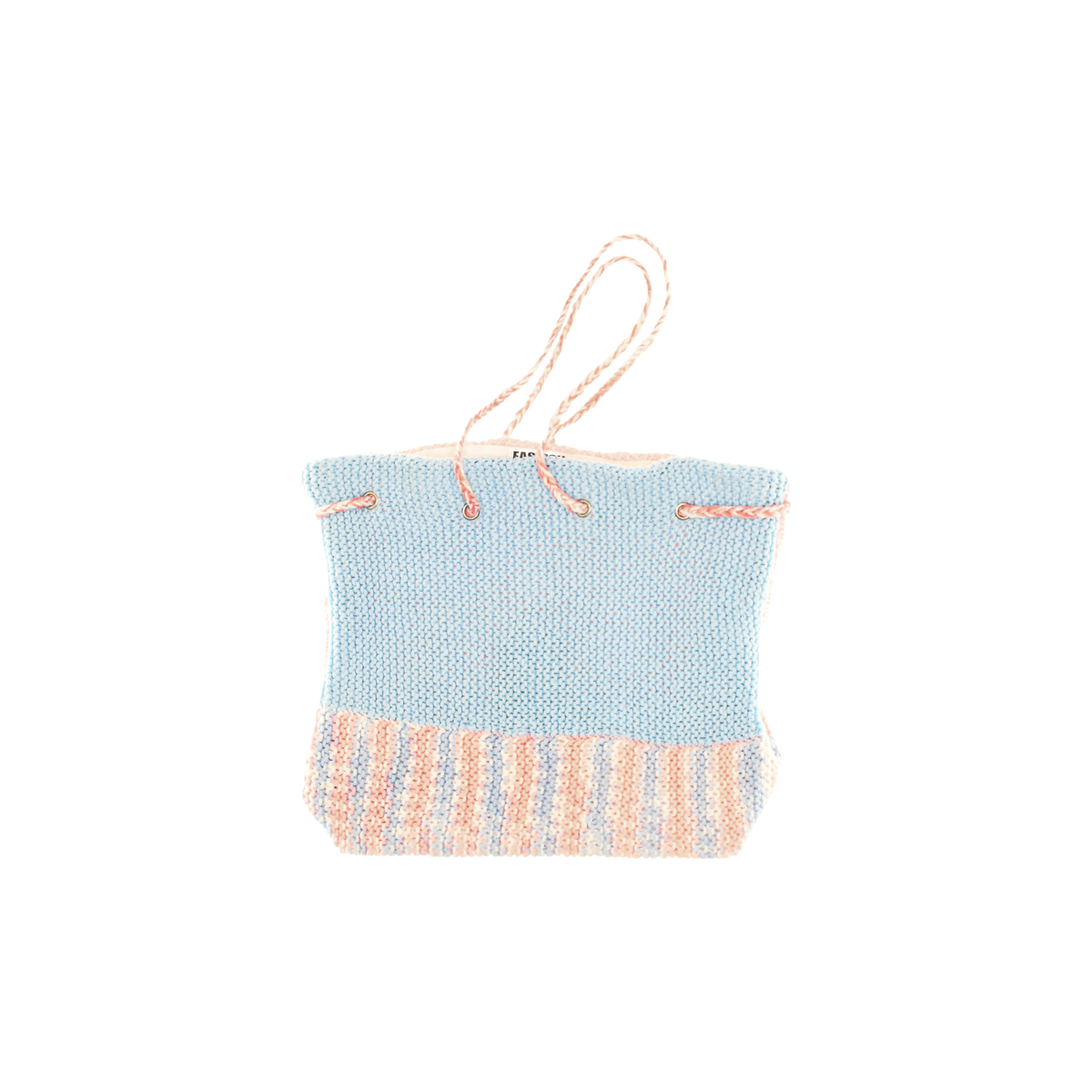 Baby Blue & Pink Crochet Cross Body Purse