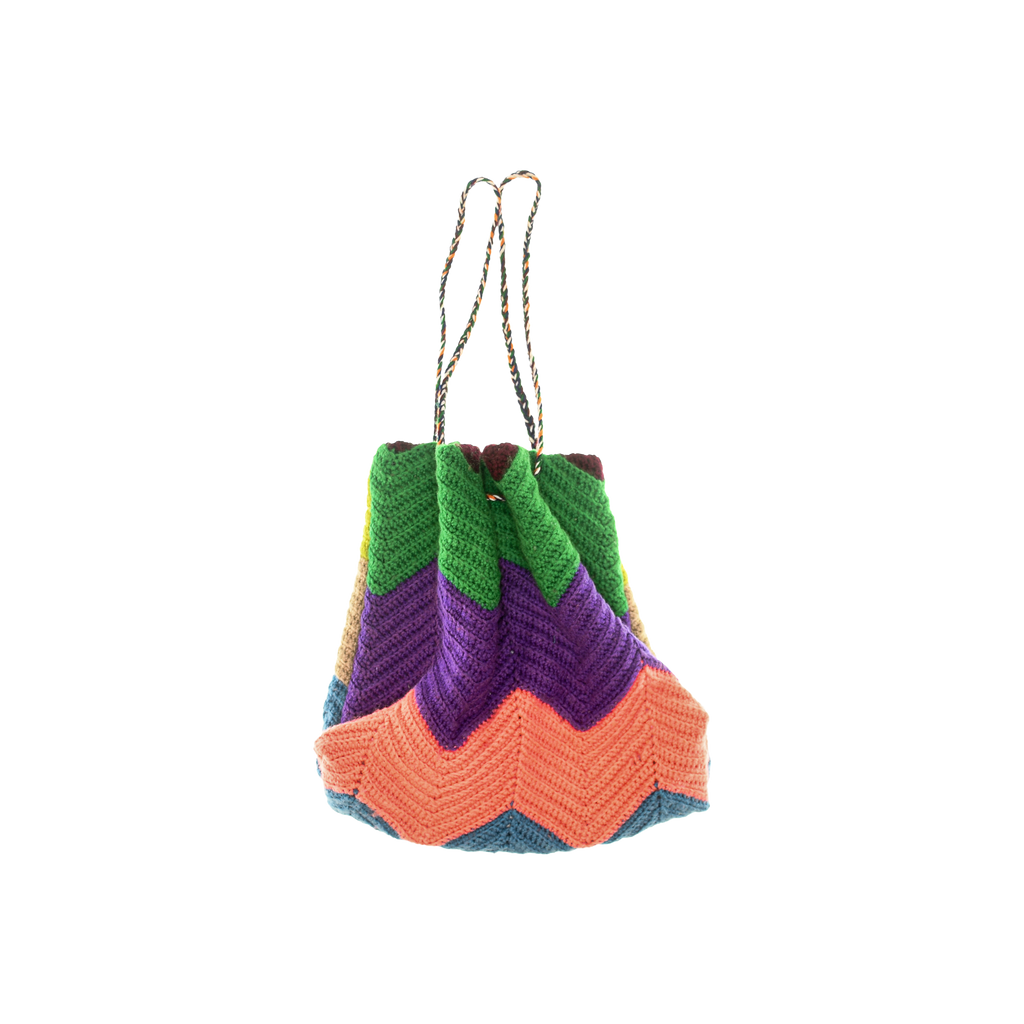 Colorful Crochet Cross Body Purse
