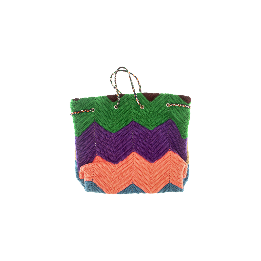 Colorful Crochet Cross Body Purse