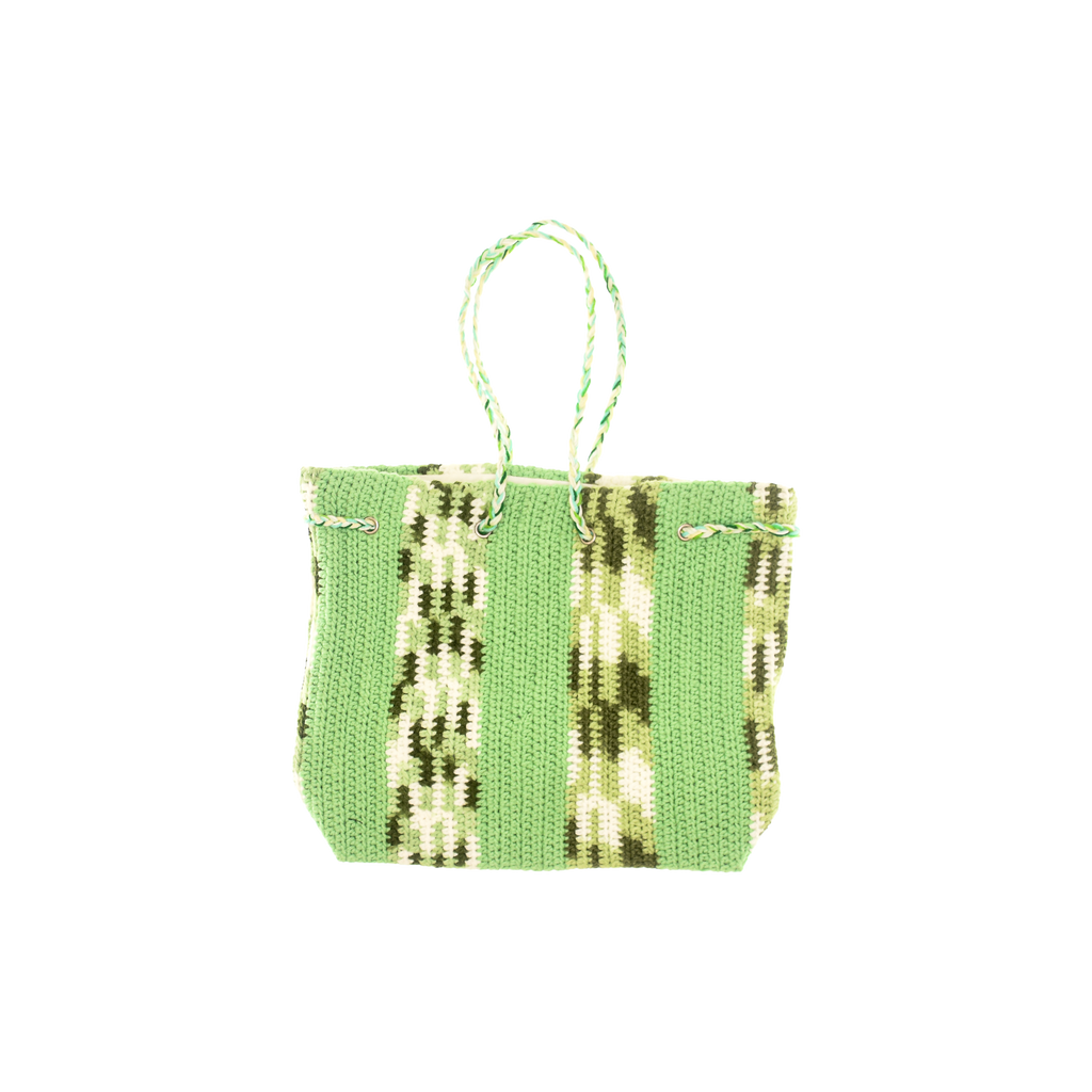 Spring Green Crochet Cross Body Purse
