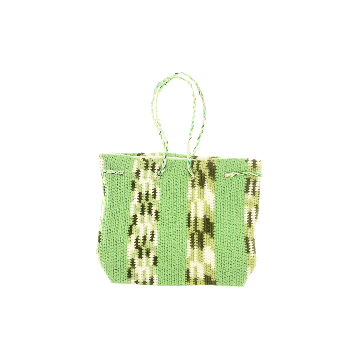 Spring Green Crochet Cross Body Purse