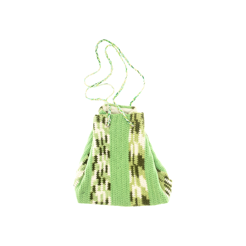 Spring Green Crochet Cross Body Purse