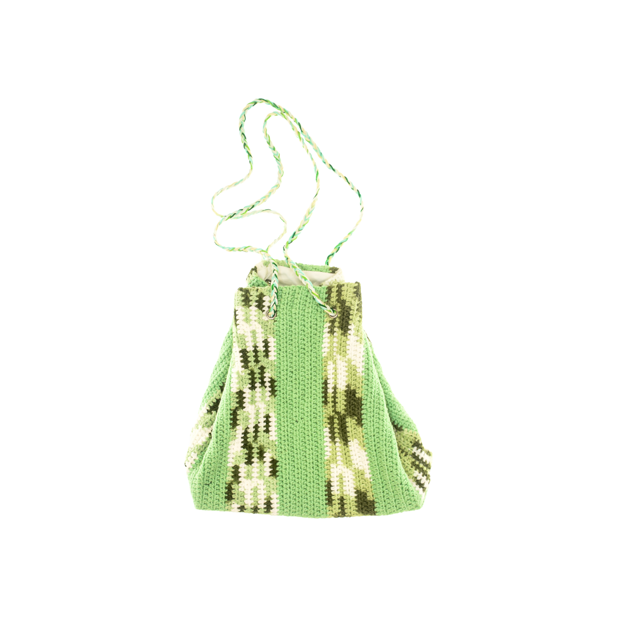 Spring Green Crochet Cross Body Purse