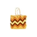 70s Autumn Colored Crochet Cross Body Purse