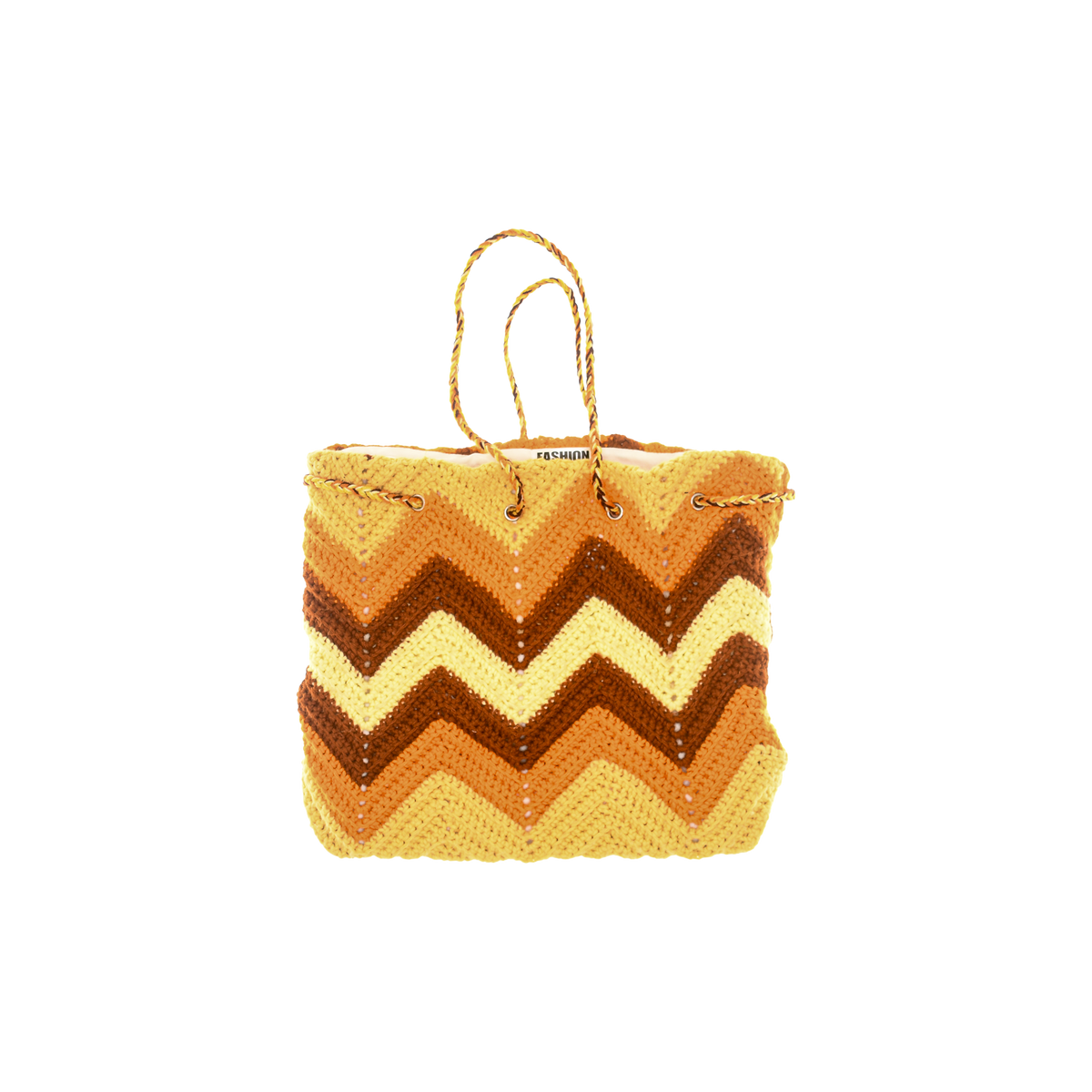 70s Autumn Colored Crochet Cross Body Purse