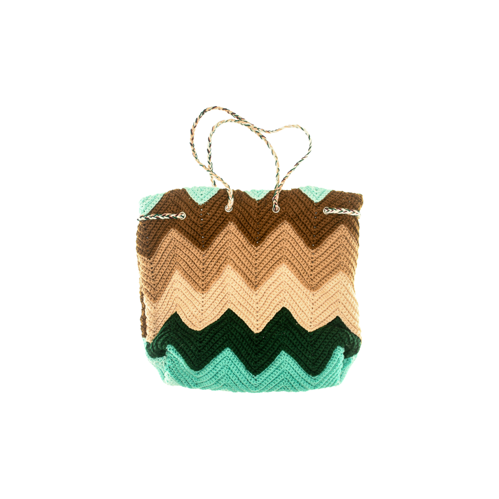 Earthy Crochet Cross Body Purse