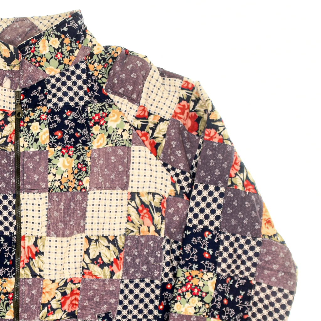 Purple Patchwork Classic Quilt Bomber