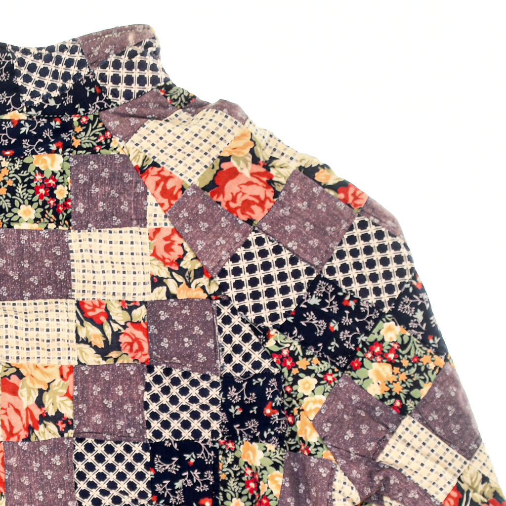 Purple Patchwork Classic Quilt Bomber