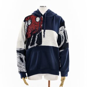 Mickey Mouse Fashion Rework Patchwork Tapestry Hoodie